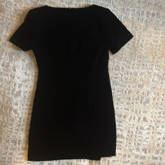 Talbots Little Black Velvet Dress Petite 4 - Picture 5 of 8